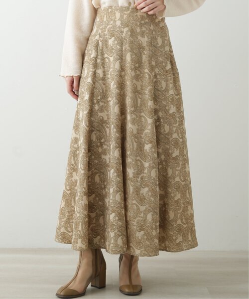 RAY CASSIN（レイカズン）の「バックレースアップペイズリースカート（スカート・レディース・ベージュ/キナリ/ブルー・FREE）」の21枚目の写真