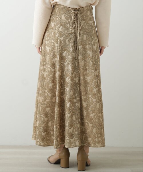 RAY CASSIN（レイカズン）の「バックレースアップペイズリースカート（スカート・レディース・ベージュ/キナリ/ブルー・FREE）」の8枚目の写真
