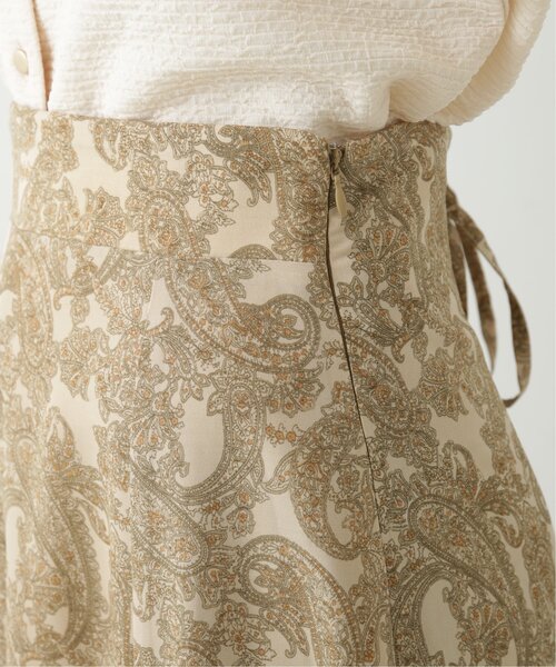 RAY CASSIN（レイカズン）の「バックレースアップペイズリースカート（スカート・レディース・ベージュ/キナリ/ブルー・FREE）」の5枚目の写真