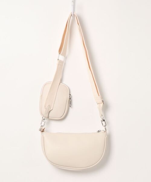 ACCOMMODE（アコモデ）の「ポーチつきボディバッグ（ボディバッグ/ウエストポーチ・レディース・パープル/ホワイト・FREE）」の3枚目の写真