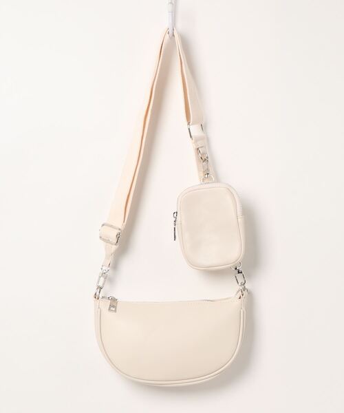 ACCOMMODE（アコモデ）の「ポーチつきボディバッグ（ボディバッグ/ウエストポーチ・レディース・パープル/ホワイト・FREE）」の12枚目の写真