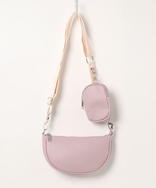 ACCOMMODE（アコモデ）の「ポーチつきボディバッグ（ボディバッグ/ウエストポーチ・レディース・パープル/ホワイト・FREE）」の13枚目の写真