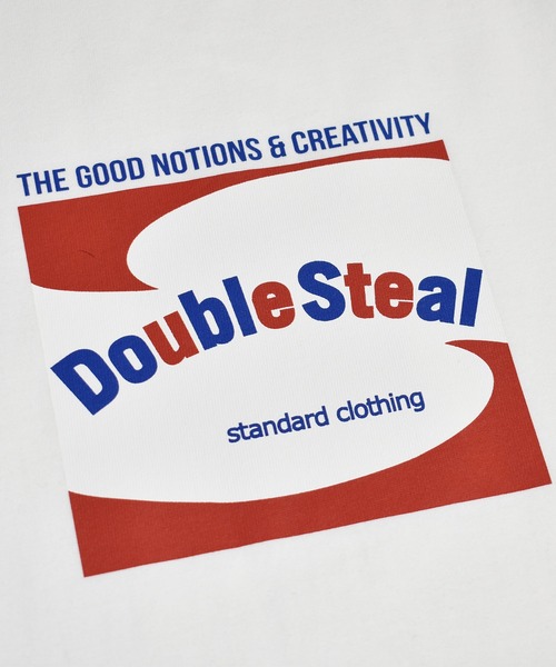 DOUBLE STEAL(ダブルスティール)の「Fontrend LOGO Heavy 半袖Tシャツ(Tシャツ/カットソー・メンズ・ホワイト/ブラック/アーミー・MEDIUM/LARGE/X-LARGE/XX-LARGE)」の2枚目の写真