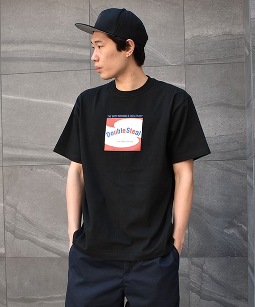 DOUBLE STEAL(ダブルスティール)の「Fontrend LOGO Heavy 半袖Tシャツ(Tシャツ/カットソー・メンズ・ホワイト/ブラック/アーミー・MEDIUM/LARGE/X-LARGE/XX-LARGE)」の13枚目の写真