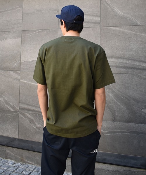 DOUBLE STEAL(ダブルスティール)の「Fontrend LOGO Heavy 半袖Tシャツ(Tシャツ/カットソー・メンズ・ホワイト/ブラック/アーミー・MEDIUM/LARGE/X-LARGE/XX-LARGE)」の7枚目の写真