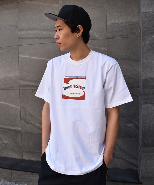 DOUBLE STEAL(ダブルスティール)の「Fontrend LOGO Heavy 半袖Tシャツ(Tシャツ/カットソー・メンズ・ホワイト/ブラック/アーミー・MEDIUM/LARGE/X-LARGE/XX-LARGE)」の15枚目の写真