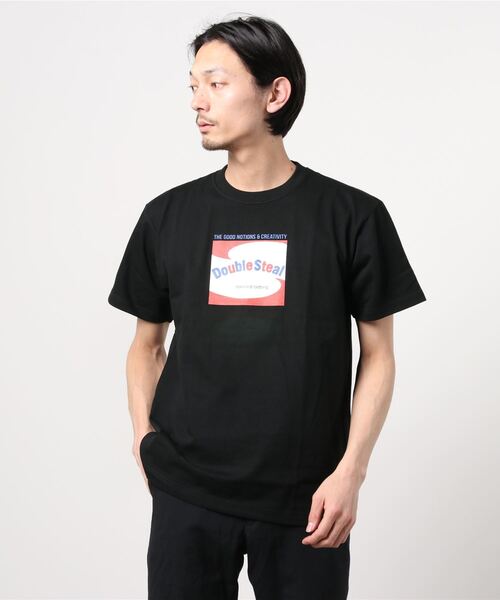 DOUBLE STEAL(ダブルスティール)の「Fontrend LOGO Heavy 半袖Tシャツ(Tシャツ/カットソー・メンズ・ホワイト/ブラック/アーミー・MEDIUM/LARGE/X-LARGE/XX-LARGE)」の10枚目の写真