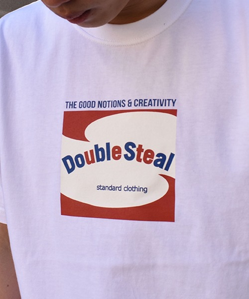 DOUBLE STEAL(ダブルスティール)の「Fontrend LOGO Heavy 半袖Tシャツ(Tシャツ/カットソー・メンズ・ホワイト/ブラック/アーミー・MEDIUM/LARGE/X-LARGE/XX-LARGE)」の17枚目の写真