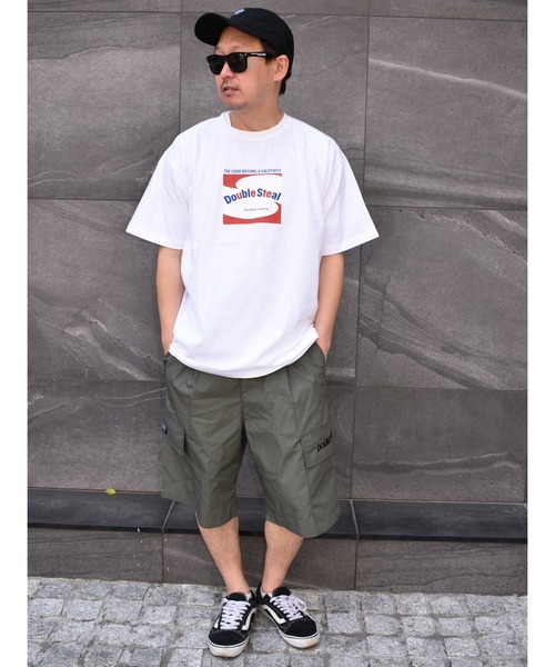 DOUBLE STEAL(ダブルスティール)の「Fontrend LOGO Heavy 半袖Tシャツ(Tシャツ/カットソー・メンズ・ホワイト/ブラック/アーミー・MEDIUM/LARGE/X-LARGE/XX-LARGE)」の19枚目の写真