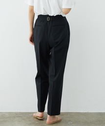 SALON adam et rope' | バックベルト付き麻混タックパンツ(その他パンツ)