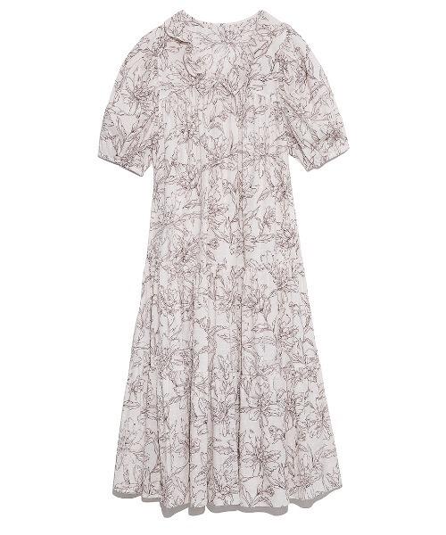 SNIDELホーム 花柄スリップドレス ホワイト SNIDEL 20th Aniversary】Flower Pattern Dress｜ファッション