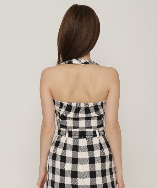 REDYAZEL（レディアゼル）の「オリジナルギンガムホルタービスチェ（その他トップス・レディース・パープル/レッド/オフホワイト・SMALL/MEDIUM）」の20枚目の写真