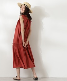 N.（N. Natural Beauty Basic） | ◆コットンローンギャザーホールワンピース(ワンピース)