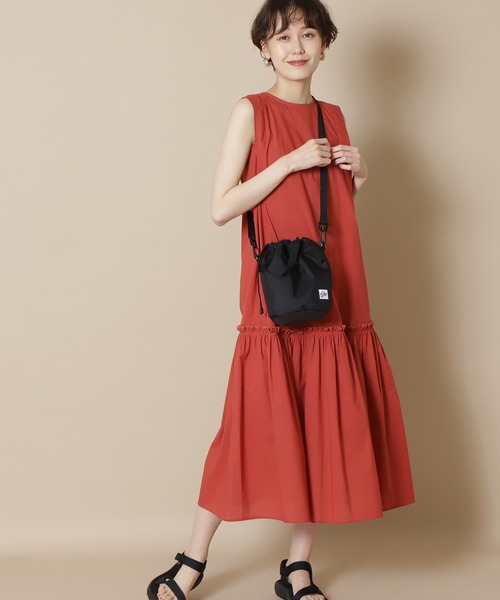 N.（N. Natural Beauty Basic）（エヌエヌナチュラルビューティーベーシック）の「◆コットンローンギャザーホールワンピース（ワンピース・レディース・チャコールグレー/ライトグリーン/レッド・MEDIUM）」の21枚目の写真