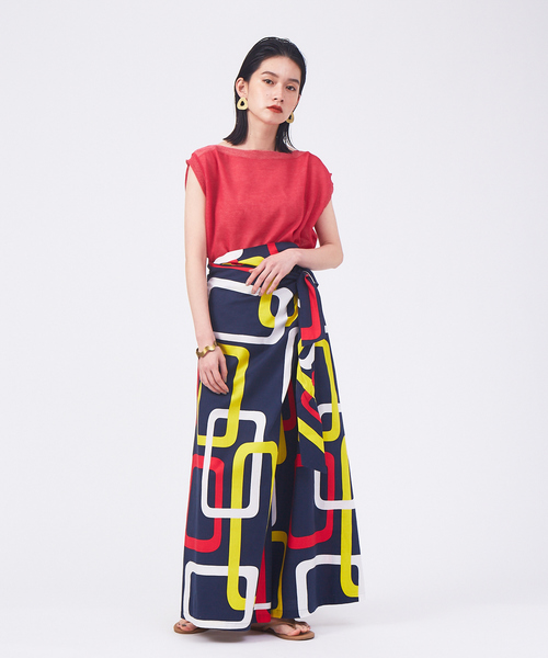 qualite（カリテ）の「【リバーシブル対応】シアーカラーレイヤードニット（ニット/セーター・レディース・ホワイト/ピンク/ダークネイビー・フリー）」の10枚目の写真