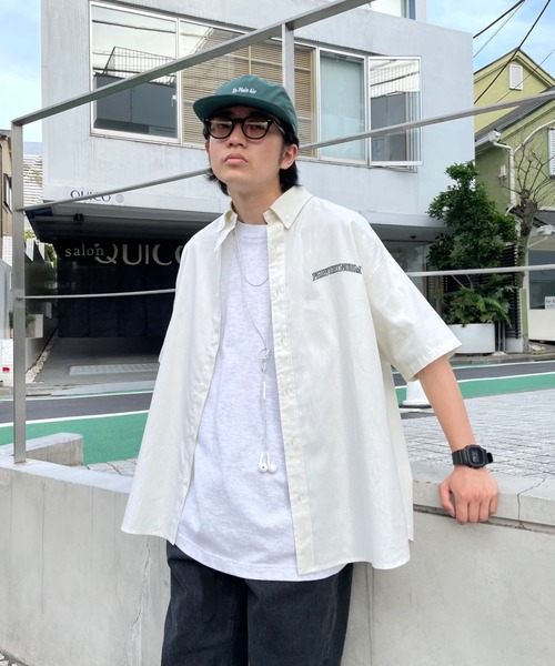 WHO'S WHO gallery（フーズフーギャラリー）の「【KOOKY'N/クーキー】チェックシャツ（シャツ/ブラウス・メンズ・ブラック/サックスブルー/グリーン/クリーム/黄緑系・FREE）」の2枚目の写真