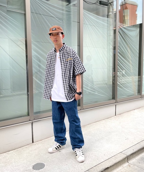 WHO'S WHO gallery（フーズフーギャラリー）の「【KOOKY'N/クーキー】チェックシャツ（シャツ/ブラウス・メンズ・ブラック/サックスブルー/グリーン/クリーム/黄緑系・FREE）」の13枚目の写真