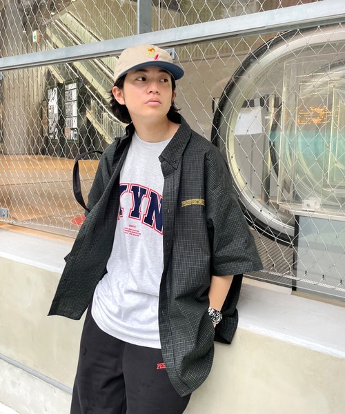 WHO'S WHO gallery（フーズフーギャラリー）の「【KOOKY'N/クーキー】チェックシャツ（シャツ/ブラウス・メンズ・ブラック/サックスブルー/グリーン/クリーム/黄緑系・FREE）」の14枚目の写真