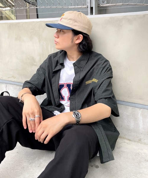 WHO'S WHO gallery（フーズフーギャラリー）の「【KOOKY'N/クーキー】チェックシャツ（シャツ/ブラウス・メンズ・ブラック/サックスブルー/グリーン/クリーム/黄緑系・FREE）」の15枚目の写真