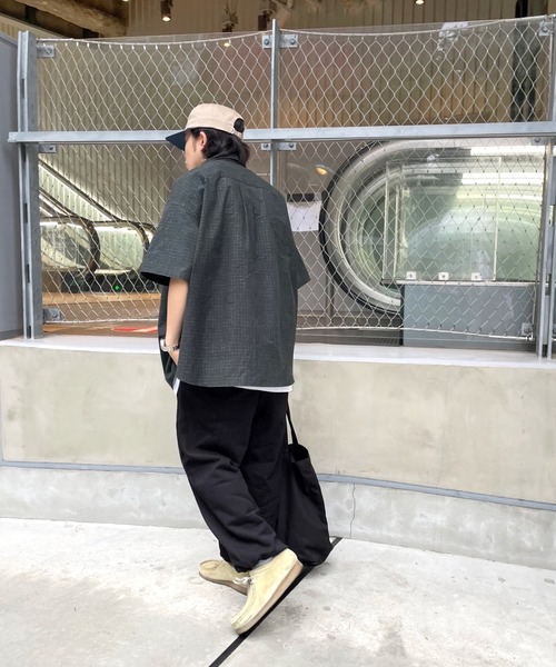 WHO'S WHO gallery（フーズフーギャラリー）の「【KOOKY'N/クーキー】チェックシャツ（シャツ/ブラウス・メンズ・ブラック/サックスブルー/グリーン/クリーム/黄緑系・FREE）」の17枚目の写真