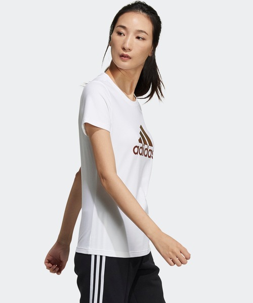 Adidas アディダス のファッション アディダス Tシャツ カットソー Tee フォイル Tee Foil トップス セール 半袖tシャツ 半袖tシャツ