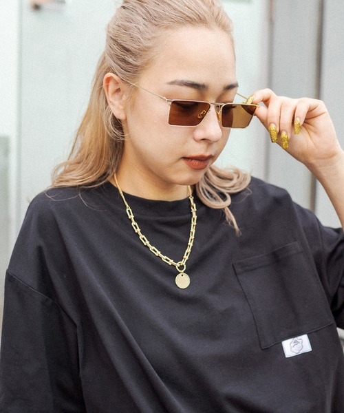 RASVOA（ラスボア）の「ＢＡＤメガネ（サングラス・レディース・ブラウン/ブルー/クリア・FREE）」の6枚目の写真