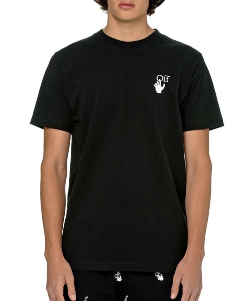 off white(オフホワイト)の「OFF WHITE (オフ ホワイト) MARKER スリムクルーネック 半袖Tシャツ(Tシャツ/カットソー・メンズ・ホワイト系その他/ブラック系その他・M/L/XL/XXL)」の2枚目の写真