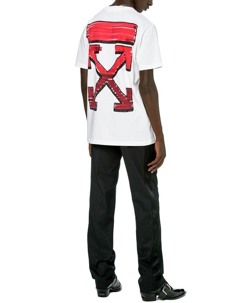 off white(オフホワイト)の「OFF WHITE (オフ ホワイト) MARKER スリムクルーネック 半袖Tシャツ(Tシャツ/カットソー・メンズ・ホワイト系その他/ブラック系その他・M/L/XL/XXL)」の17枚目の写真