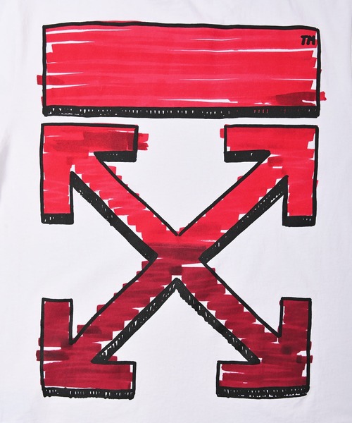 off white(オフホワイト)の「OFF WHITE (オフ ホワイト) MARKER スリムクルーネック 半袖Tシャツ(Tシャツ/カットソー・メンズ・ホワイト系その他/ブラック系その他・M/L/XL/XXL)」の21枚目の写真