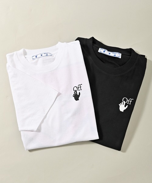 off white(オフホワイト)の「OFF WHITE (オフ ホワイト) MARKER スリムクルーネック 半袖Tシャツ(Tシャツ/カットソー・メンズ・ホワイト系その他/ブラック系その他・M/L/XL/XXL)」の11枚目の写真