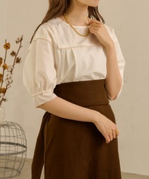 Ambre Neige | パイピングパワショルブラウス／【WEB/EC限定商品】(シャツ/ブラウス)