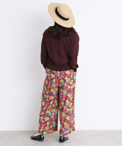 CHILD WOMAN（チャイルドウーマン）の「ICE COTTON クルーカーディガン（ニット/セーター・レディース・レッド/ダークブラウン/ホワイト/ブラック/グリーン/ピンク・FREE）」の12枚目の写真