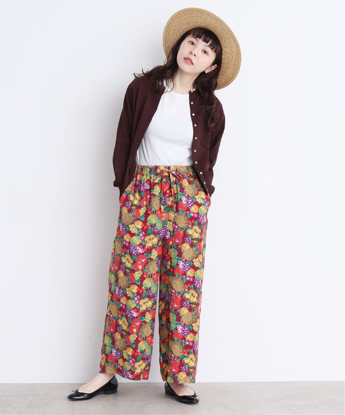 CHILD WOMAN（チャイルドウーマン）の「ICE COTTON クルーカーディガン（ニット/セーター・レディース・レッド/ダークブラウン/ホワイト/ブラック/グリーン/ピンク・FREE）」の10枚目の写真