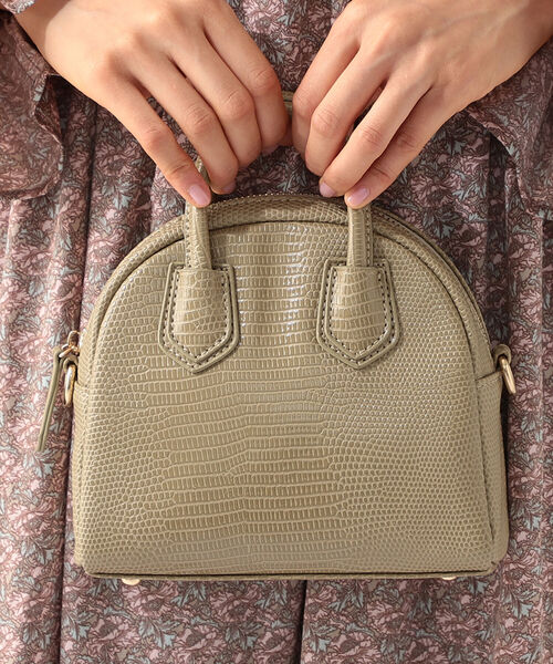 B:MING by BEAMS（ビーミングバイビームス）の「B:MING by BEAMS / ミニボストン ショルダーバッグ 21AW（ハンドバッグ・レディース・グリーン系その他/ベージュ/ブラウン・ONE SIZE）」の3枚目の写真