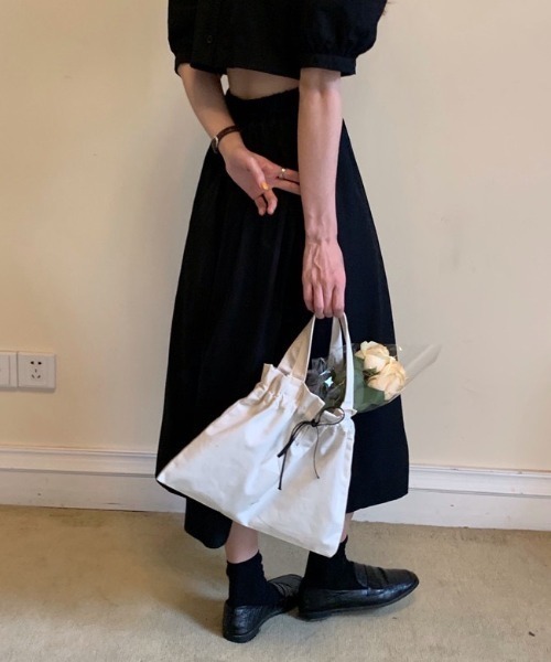 LAC-VERT（ラック・ヴェール）の「コットンロングワンピース（ワンピース・レディース・ホワイト/ブラック/カーキ・FREE）」の12枚目の写真