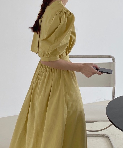 LAC-VERT（ラック・ヴェール）の「コットンロングワンピース（ワンピース・レディース・ホワイト/ブラック/カーキ・FREE）」の11枚目の写真