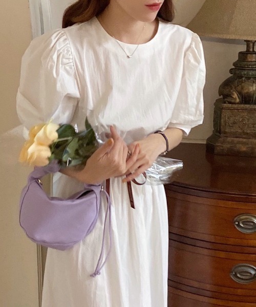 LAC-VERT（ラック・ヴェール）の「コットンロングワンピース（ワンピース・レディース・ホワイト/ブラック/カーキ・FREE）」の22枚目の写真