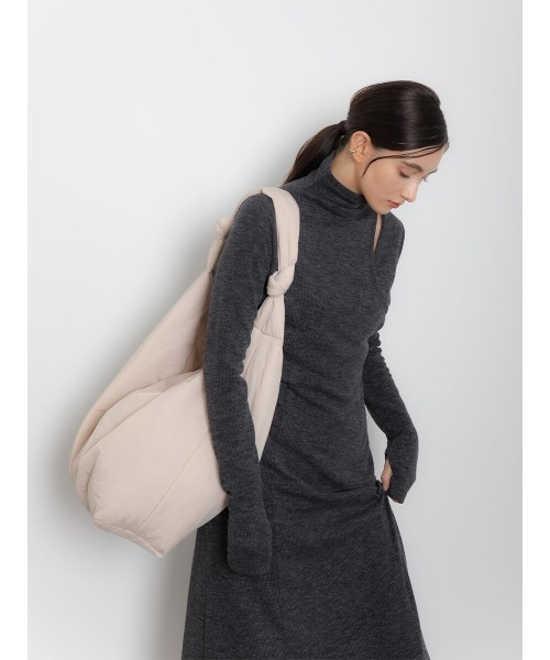 Ayla（アイラ）の「layered design onepiece（ワンピース・レディース・アイボリー/ダークグレー・FREE）」の2枚目の写真