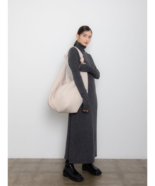 Ayla（アイラ）の「layered design onepiece（ワンピース・レディース・アイボリー/ダークグレー・FREE）」の4枚目の写真