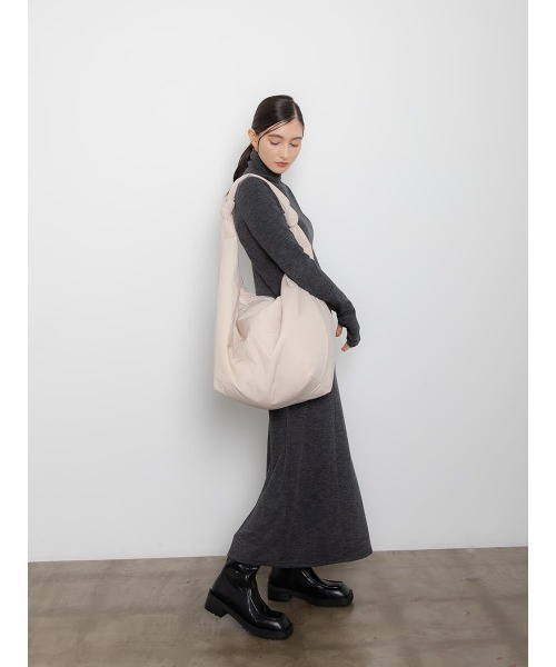 Ayla（アイラ）の「layered design onepiece（ワンピース・レディース・アイボリー/ダークグレー・FREE）」の10枚目の写真