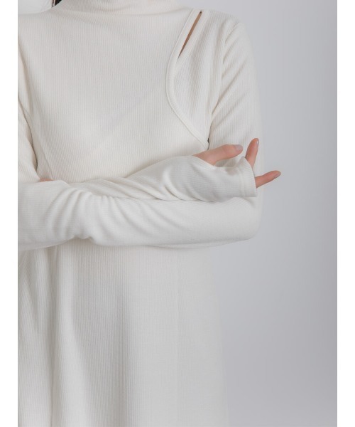 Ayla（アイラ）の「layered design onepiece（ワンピース・レディース・アイボリー/ダークグレー・FREE）」の13枚目の写真
