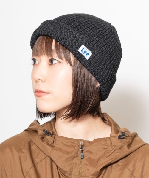 Lee（リー）の「Lee SHORTWATCH REPOLY POLYGIENE（ニットキャップ/ビーニー・メンズ・モスグリーン/グレー/ベージュ/ブラック・57~59cm）」の2枚目の写真