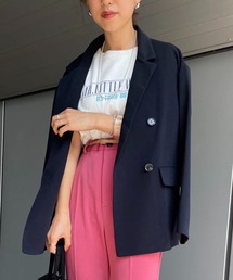 SHENERY | ドロップショルダーダブルジャケット(その他アウター)