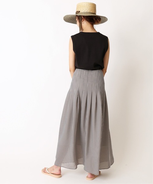 U by SPICK&SPAN(ユーバイスピックアンドスパン)の「ベーシックノースリーブTEE2◆(Tシャツ/カットソー・レディース・ブラック/ベージュ/カーキ・FREE)」の4枚目の写真