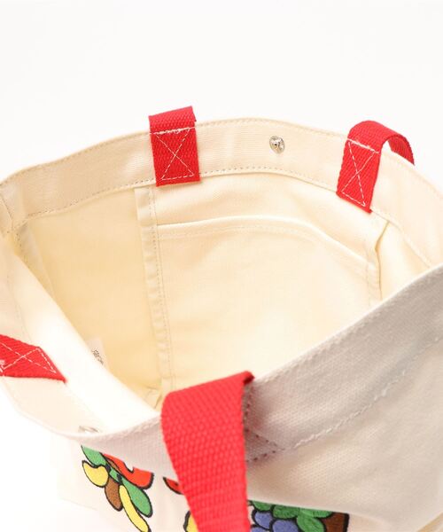 FRUIT OF THE LOOM(フルーツオブザルーム)の「FRUIT OF THE LOOM LIMU 刺繍 MINI TOTE BAG(トートバッグ・メンズ・ブラック/オフホワイト・FREE)」の4枚目の写真