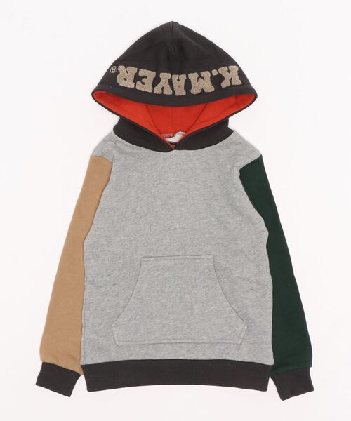 KRIFF MAYER Kid's Collection（クリフメイヤーキッズコレクション）の「裏毛パーカー(フードロゴ)（パーカー・キッズ・ネイビー/カラフル/グリーン/グレー/ベージュ・160/140/120/170/130/150）」の16枚目の写真