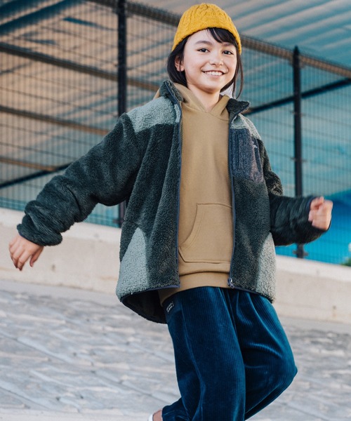 KRIFF MAYER Kid's Collection（クリフメイヤーキッズコレクション）の「裏毛パーカー(フードロゴ)（パーカー・キッズ・ネイビー/カラフル/グリーン/グレー/ベージュ・160/140/120/170/130/150）」の9枚目の写真