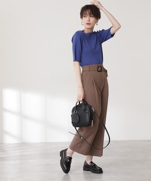 N.（N. Natural Beauty Basic）（エヌエヌナチュラルビューティーベーシック）の「◆バックル付ストレートパンツ（その他パンツ・レディース・ブラウン/ピンク/カーキ系・MEDIUM）」の15枚目の写真