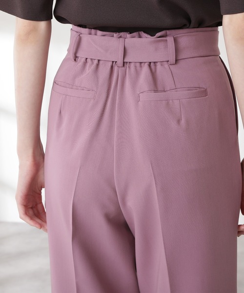 N.（N. Natural Beauty Basic）（エヌエヌナチュラルビューティーベーシック）の「◆バックル付ストレートパンツ（その他パンツ・レディース・ブラウン/ピンク/カーキ系・MEDIUM）」の5枚目の写真