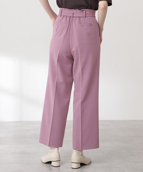 N.（N. Natural Beauty Basic）（エヌエヌナチュラルビューティーベーシック）の「◆バックル付ストレートパンツ（その他パンツ・レディース・ブラウン/ピンク/カーキ系・MEDIUM）」の9枚目の写真